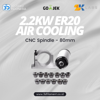 Zaiku CNC Spindle Motor 2.2KW ER20 80 mm Air Cooling